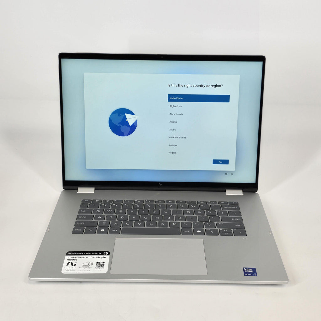HP OmniBook 7 Flip 16 Glacier Silver 2.1 GHz Intel Core Ultra 5 Series 2 16GB RAM 512GB Solid State Drive