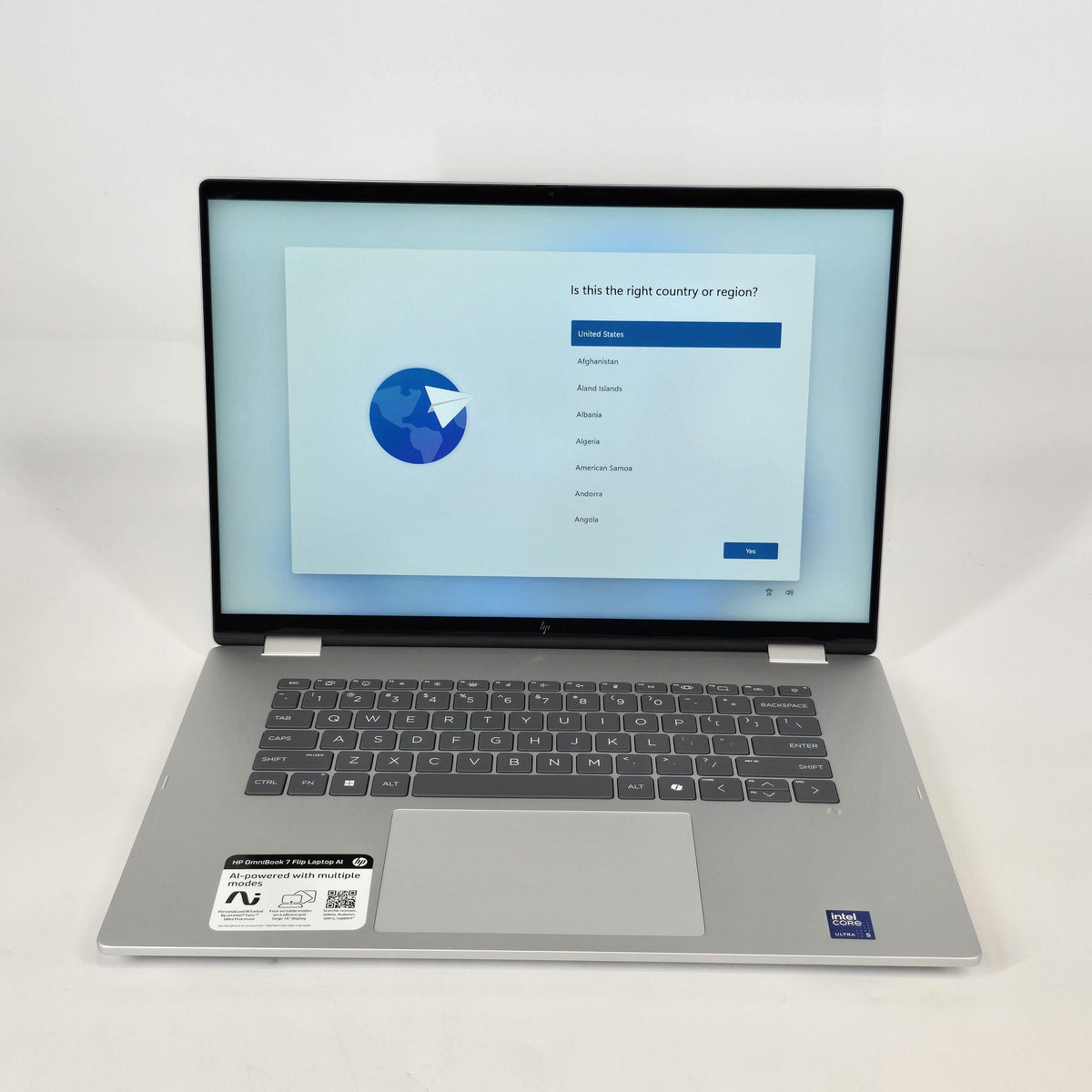 HP OmniBook 7 Flip 16 Glacier Silver 2.1 GHz Intel Core Ultra 5 Series 2 16GB RAM 512GB Solid State Drive