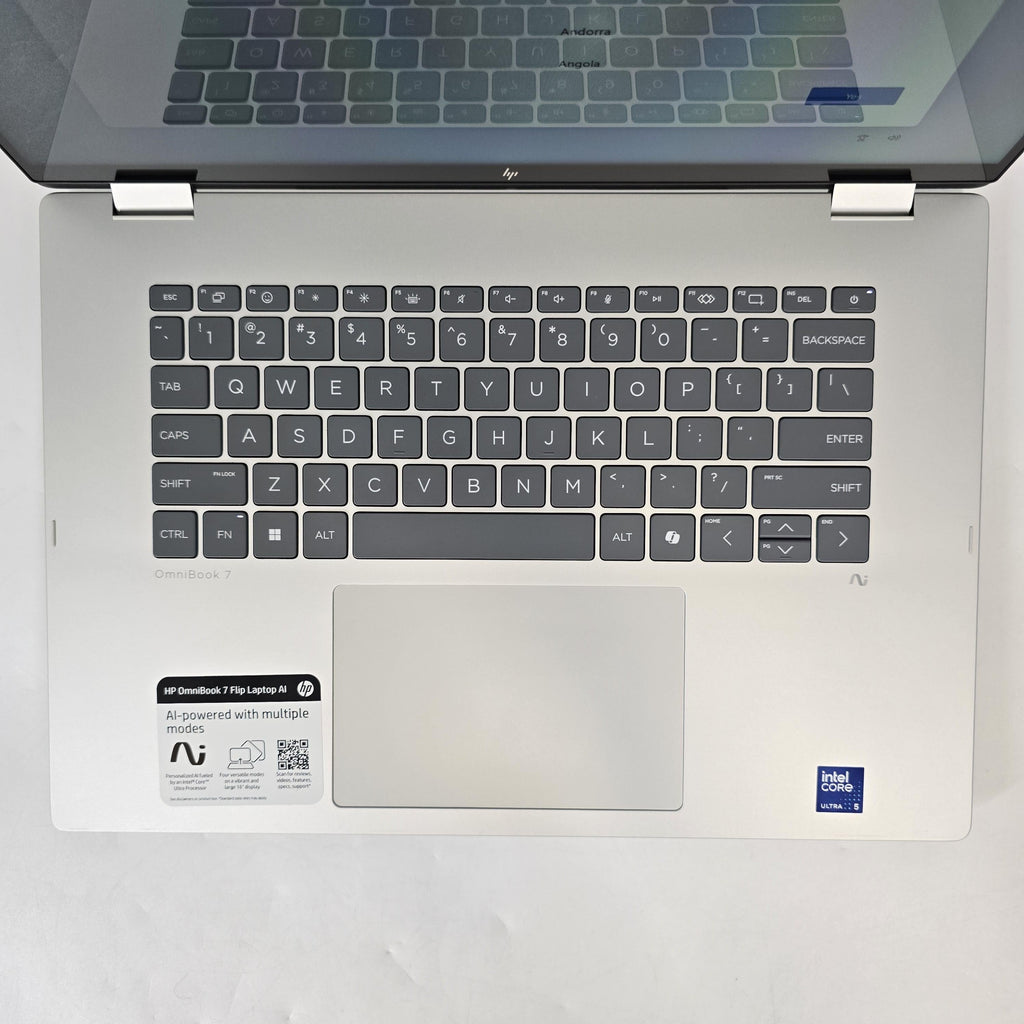 HP OmniBook 7 Flip 16 Glacier Silver 2.1 GHz Intel Core Ultra 5 Series 2 16GB RAM 512GB Solid State Drive