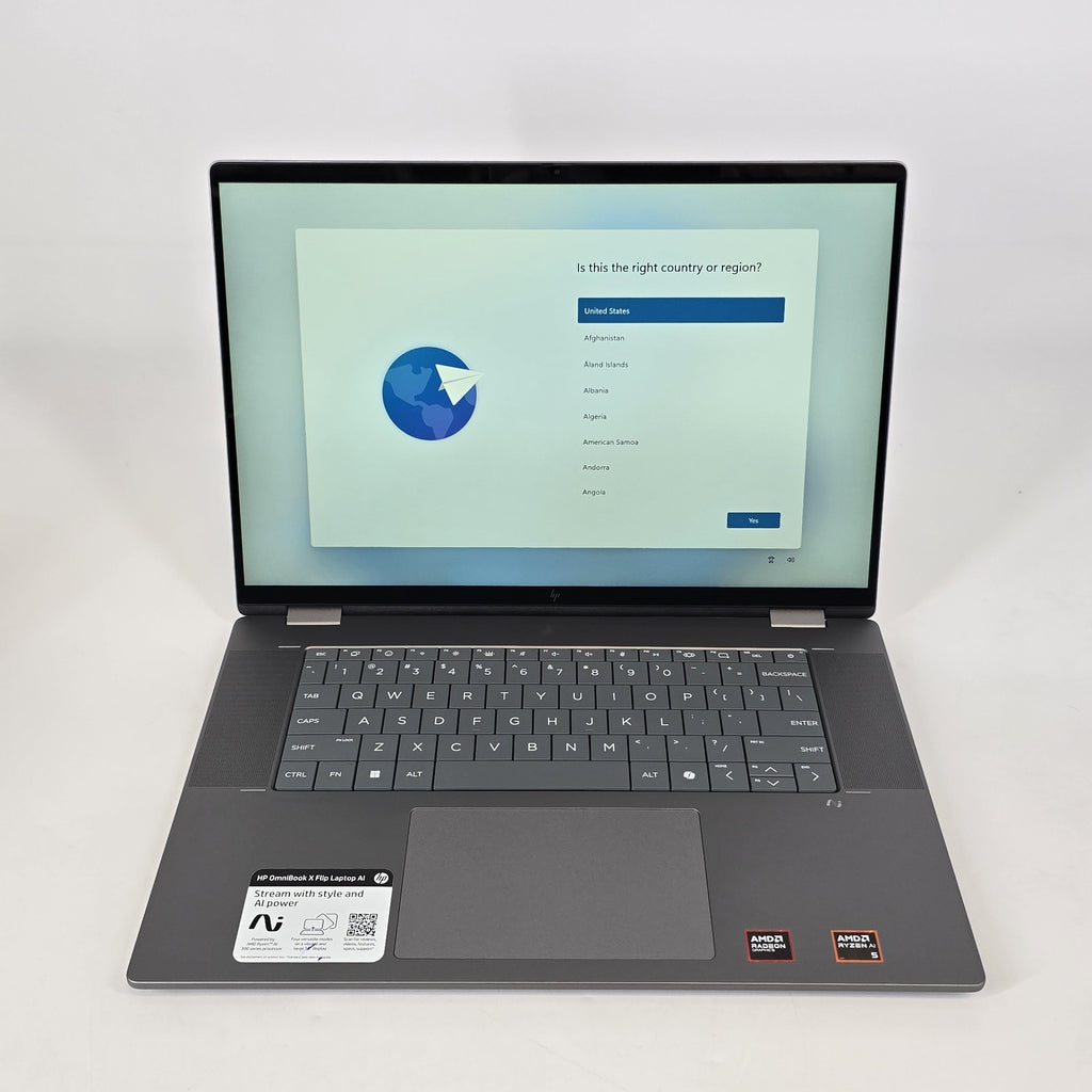 HP OmniBook X Flip 16 Eclipse Gray 2.0 GHz AMD Ryzen AI 5 340 16GB RAM 512GB Solid State Drive