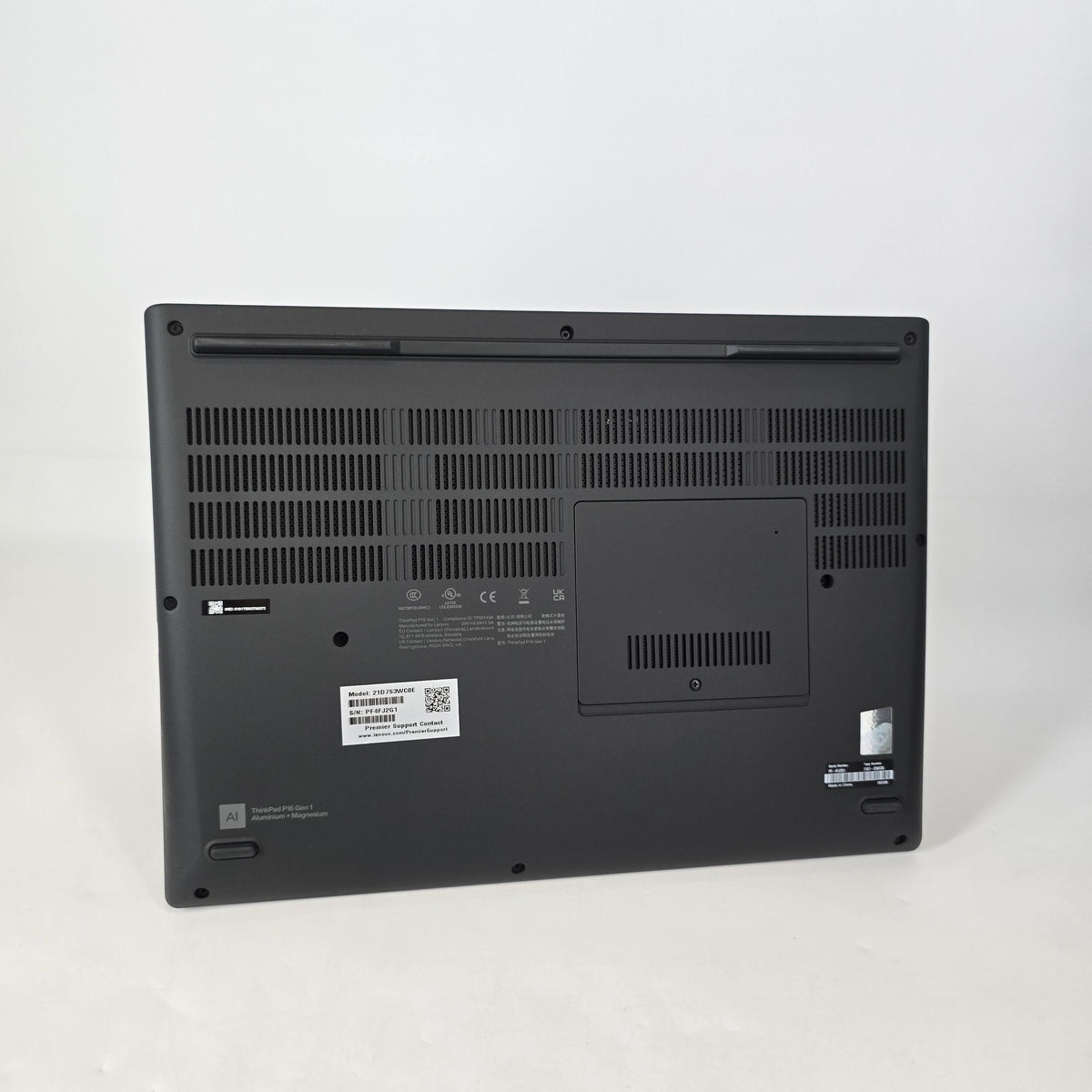 Lenovo ThinkPad P16 Gen 1 Gray 2.3 GHz Intel Core i9 12th Gen. 64GB RAM 2TB Solid State Drive 512GB Solid State Drive NVIDIA RTX A4500 16 GB