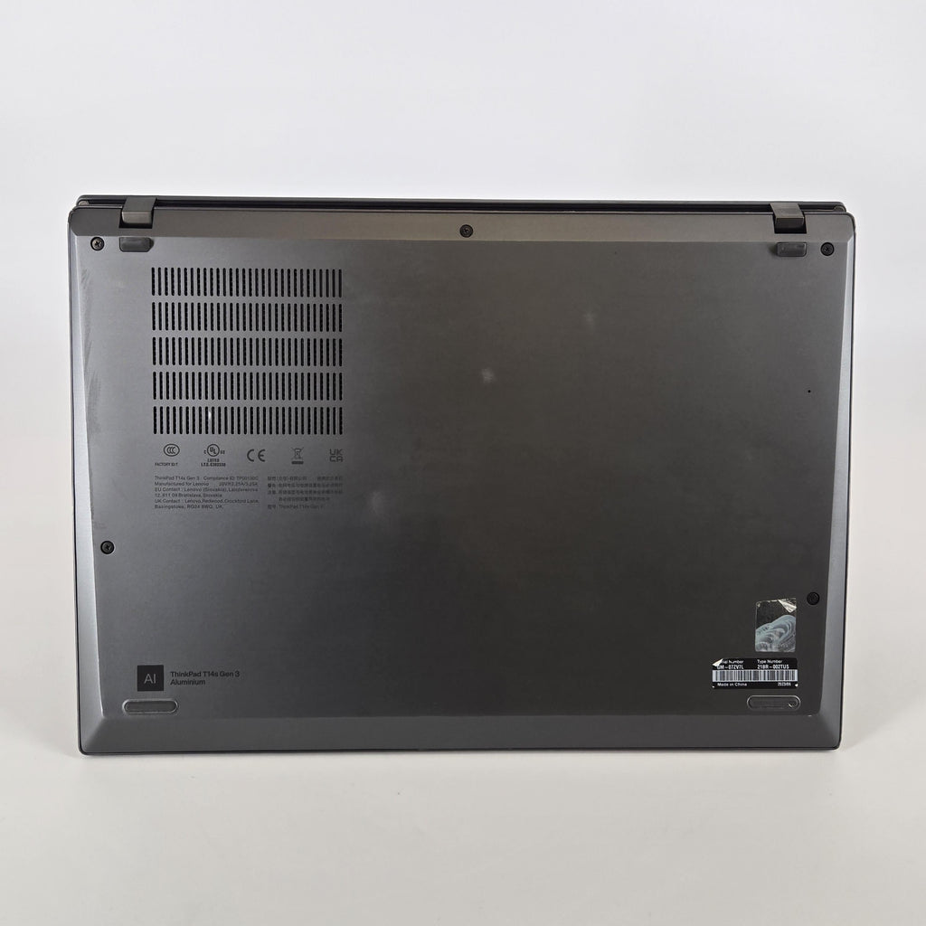 Lenovo ThinkPad T14s Gen 3 Gray 2.1 GHz Intel Core i7 12th Gen. 16GB RAM 512GB Solid State Drive