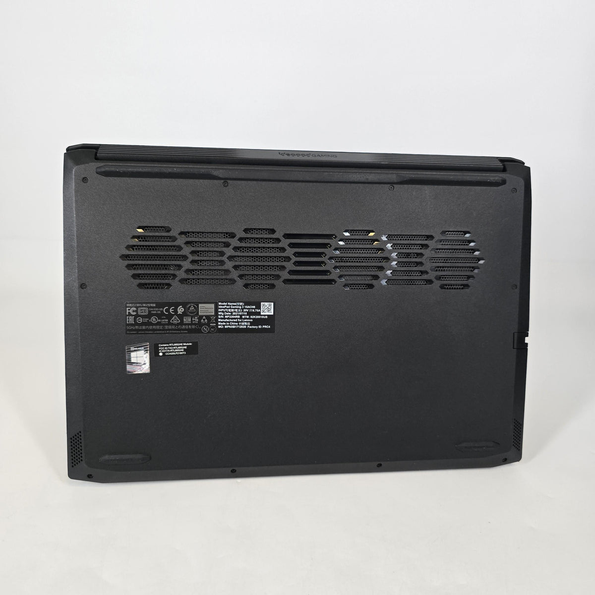 Lenovo IdeaPad Gaming 3 15.6 Black 3.3 GHz AMD Ryzen 5 5600H 16GB RAM 256GB Solid State Drive NVIDIA GeForce GTX 1650 4 GB