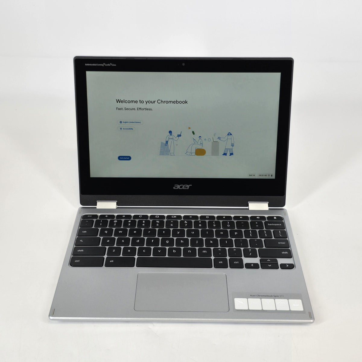 Acer Chromebook Spin 311 11 Silver 2.0 GHz MediaTek 8183 4GB RAM 32GB Embedded MultiMediaCard