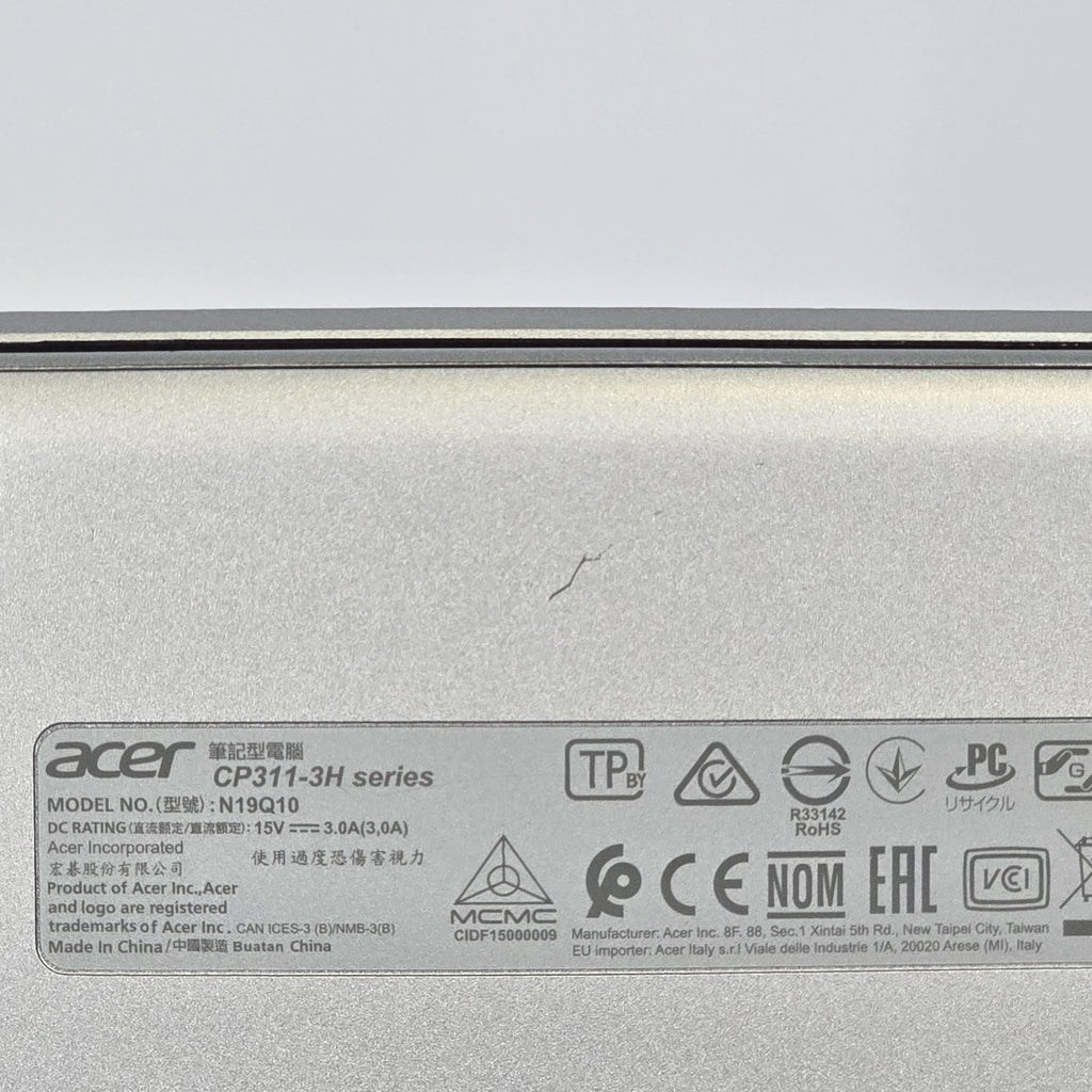 Acer Chromebook Spin 311 11 Silver 2.0 GHz MediaTek 8183 4GB RAM 32GB Embedded MultiMediaCard