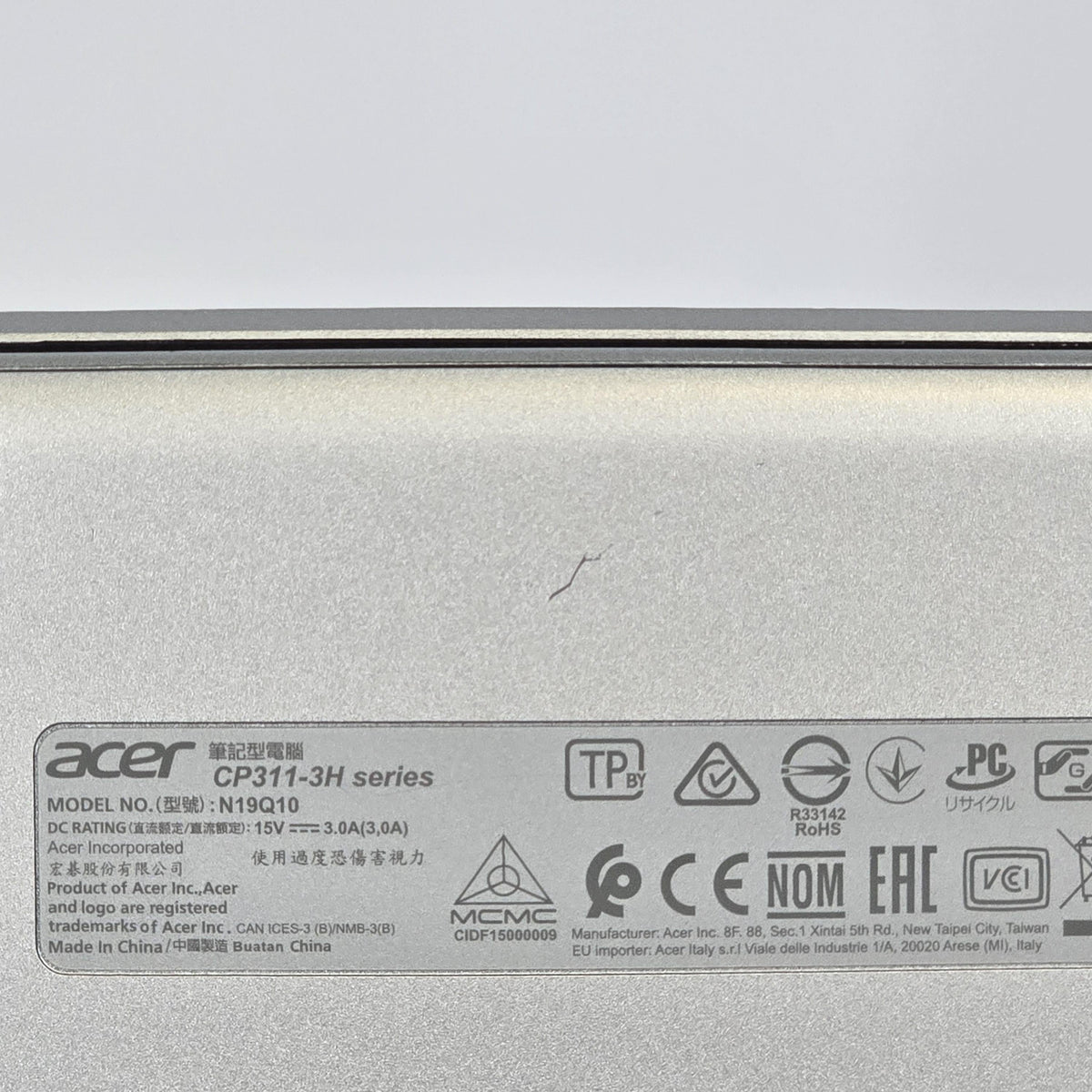 Acer Chromebook Spin 311 11 Silver 2.0 GHz MediaTek 8183 4GB RAM 32GB Embedded MultiMediaCard