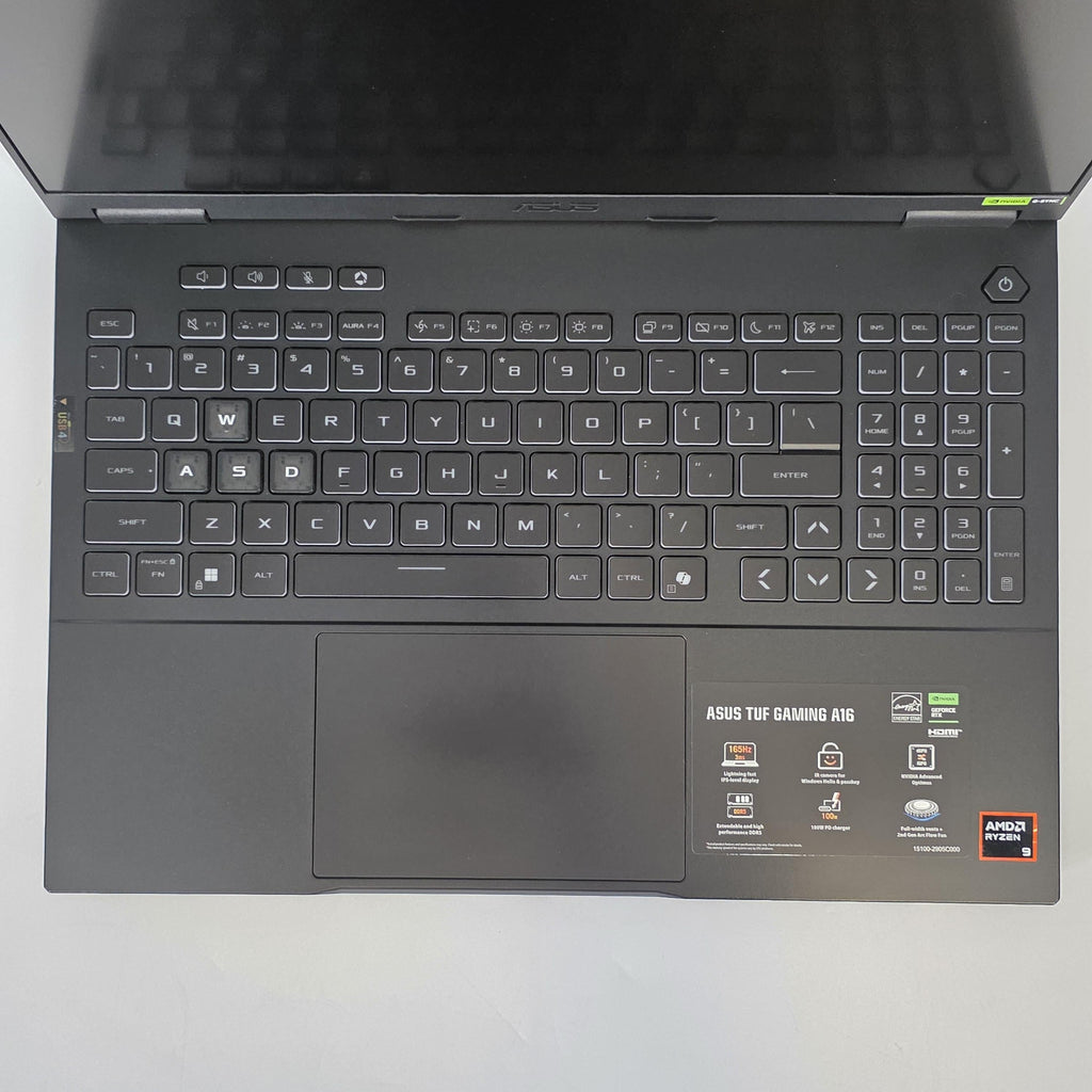 Asus TUF A16 16 Jaeger Gray 4.0 GHz AMD Ryzen 9 270 32GB RAM 1TB Solid State Drive NVIDIA GeForce RTX 5070 8 GB