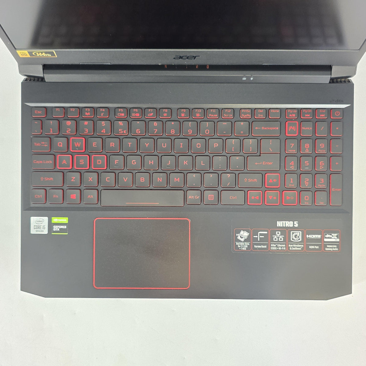 Acer Nitro 5 15.6 Black 2.5 GHz Intel Core i5 10th Gen. 16GB RAM 500GB Solid State Drive 256GB Solid State Drive NVIDIA GeForce GTX 1650 Ti 4 GB