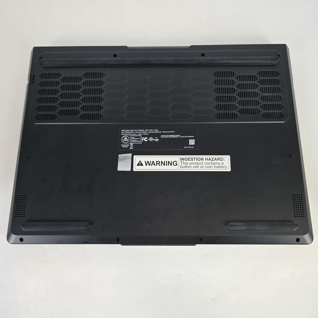Lenovo Legion Pro 5 Gen 10 16 Black 3.6 GHz AMD Ryzen 7 8745HX 32GB RAM 1TB Solid State Drive NVIDIA GeForce RTX 5060 8 GB