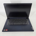Lenovo IdeaPad 3 14 Blue 2.1 GHz AMD Ryzen 5 5500U 8GB RAM 256GB Solid State Drive