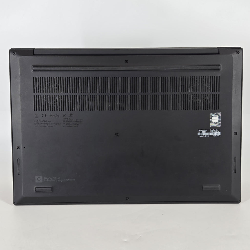 Lenovo ThinkPad P1 Gen 3 15.6 2020 Black 2.7 GHz Intel Core i7 10th Gen. 16GB RAM 512GB Solid State Drive NVIDIA Quadro T2000 4 GB