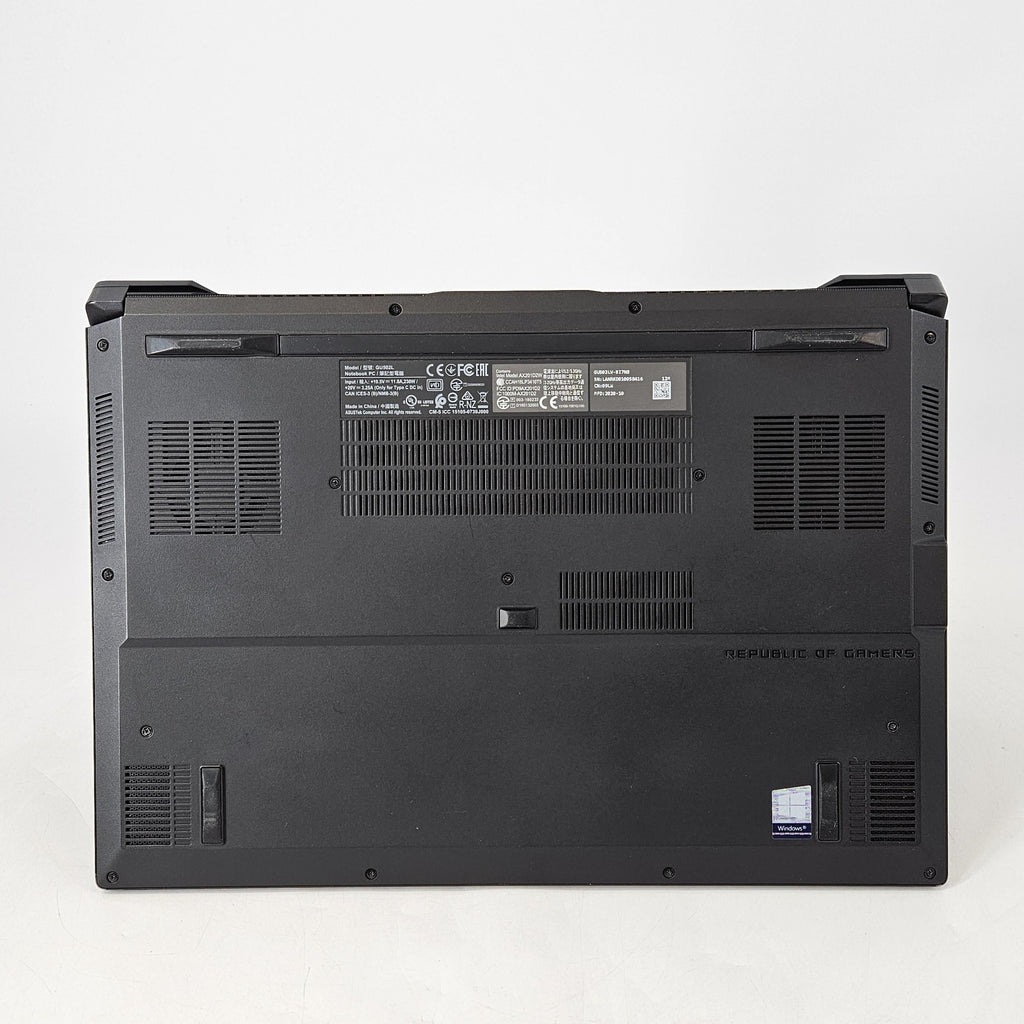 Asus ROG Zephyrus M15 GU502 15.6 Black 2.6 GHz Intel Core i7 10th Gen. 16GB RAM 1TB Solid State Drive NVIDIA GeForce RTX 2060 6 GB
