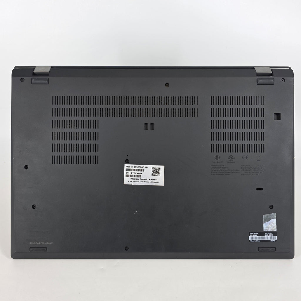 Lenovo ThinkPad P15s Gen 2 Black 2.8 GHz Intel Core i7 11th Gen. 16GB RAM 512GB Solid State Drive NVIDIA Quadro T500 4 GB