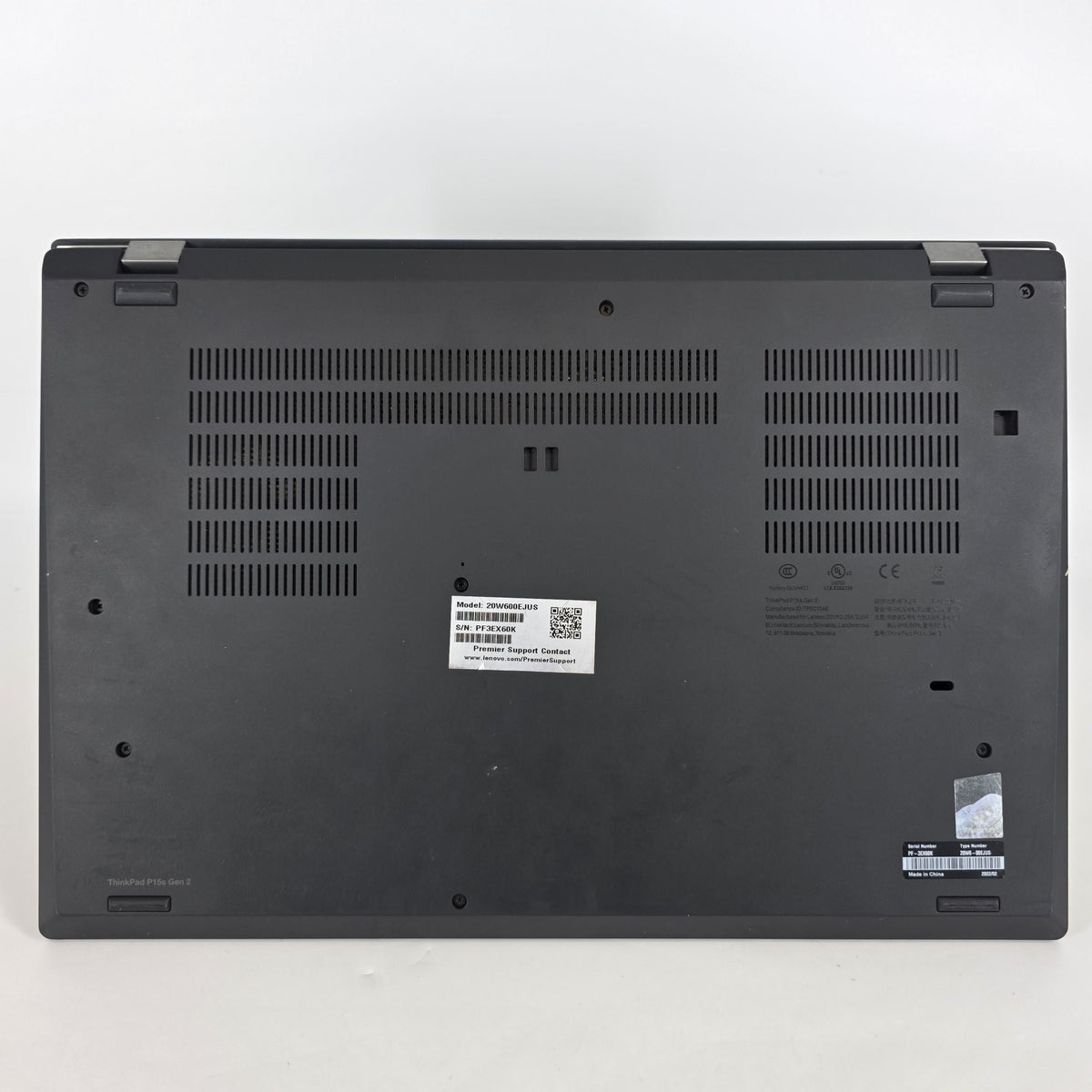 Lenovo ThinkPad P15s Gen 2 Black 2.8 GHz Intel Core i7 11th Gen. 16GB RAM 512GB Solid State Drive NVIDIA Quadro T500 4 GB