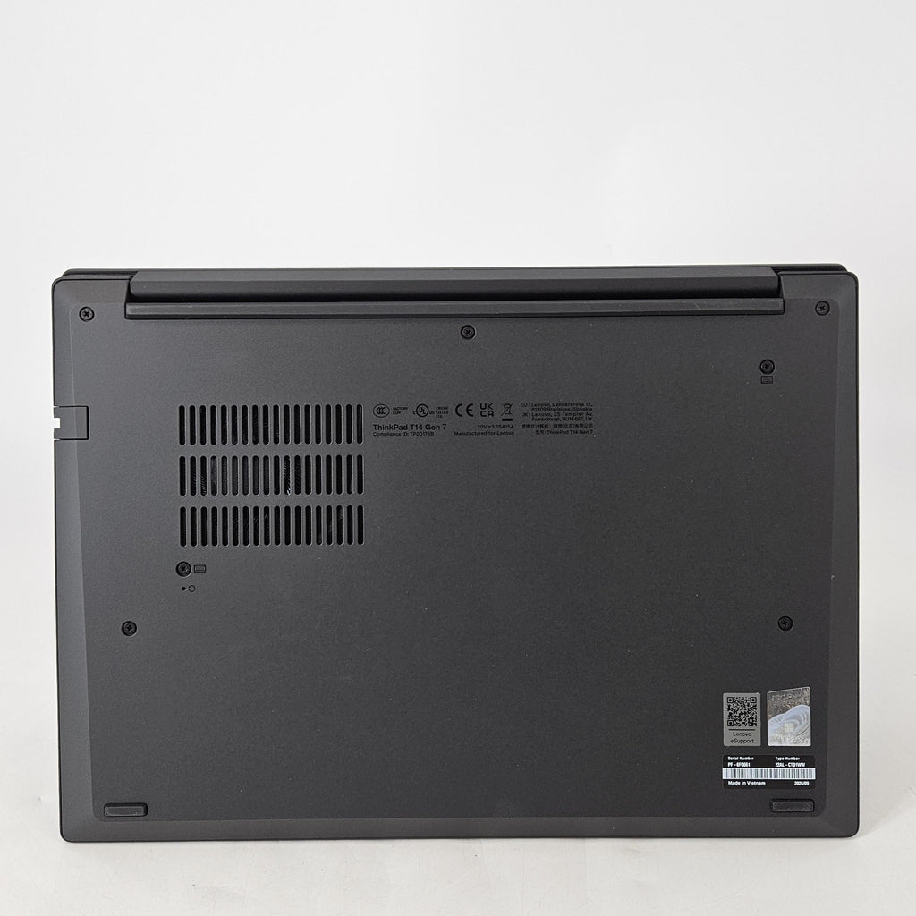 Lenovo ThinkPad T14 Gen 7 Black 3.3 GHz AMD Ryzen 7 Pro 250 16GB RAM 256GB Solid State Drive