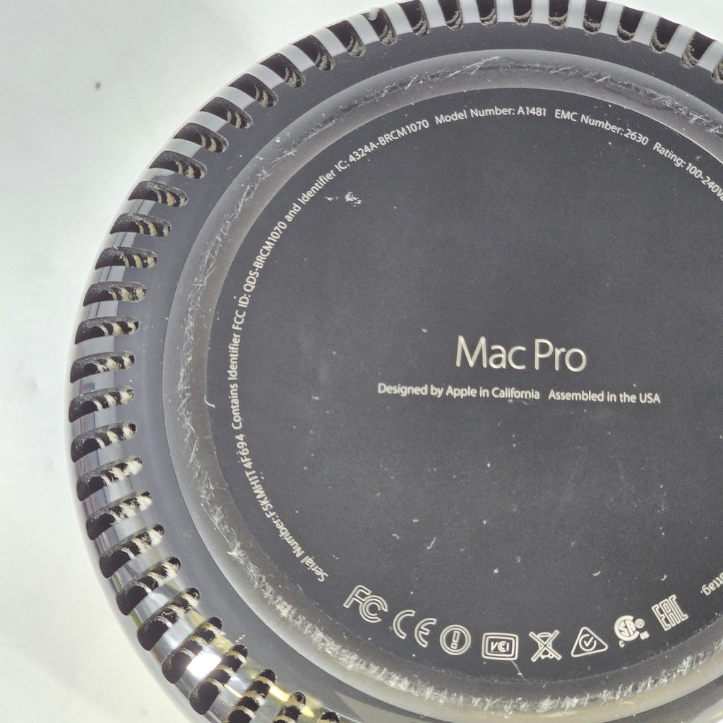 Mac Pro Late 2013 Black 3.5 GHz 6-Core Intel Xeon E5 128GB RAM 1TB Solid State Drive AMD FirePro D500 3 GB
