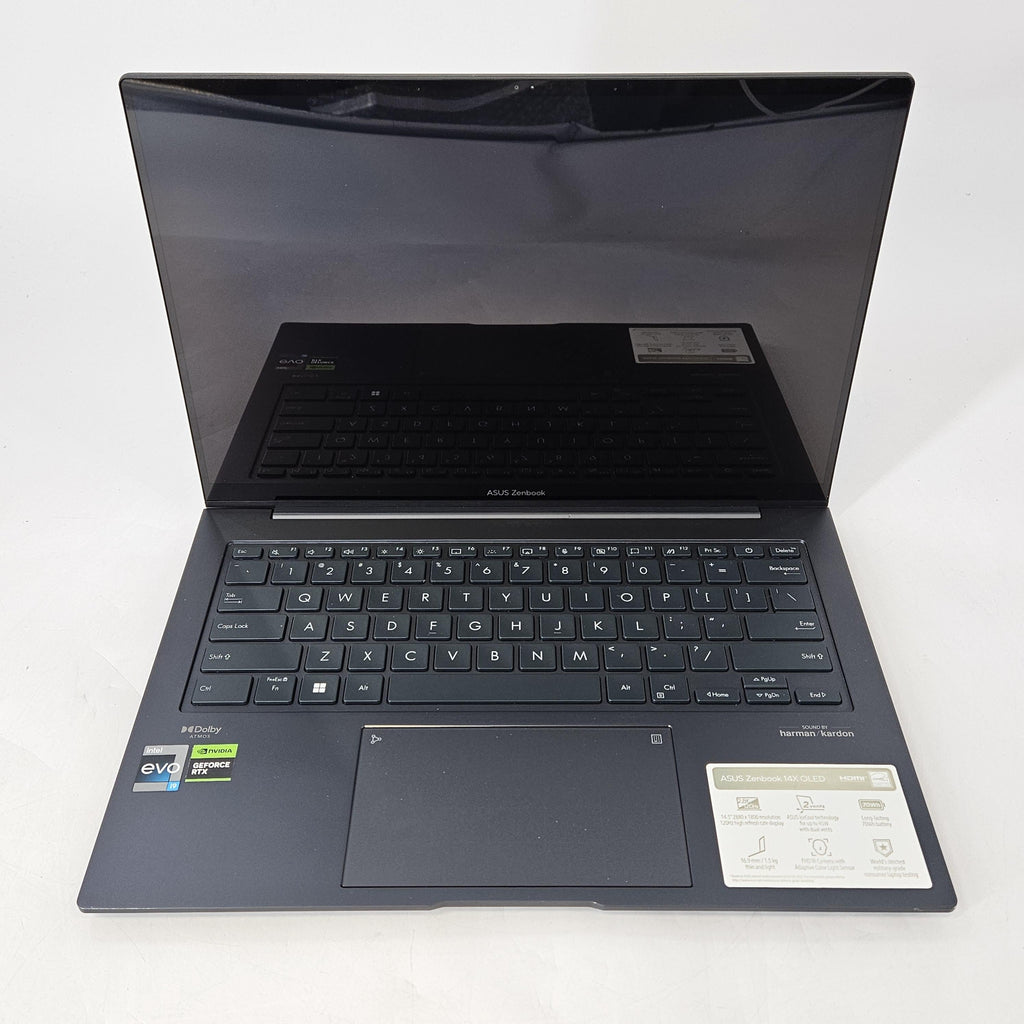 Zenbook 14X Black 2.6 GHz Intel Core i9 13th Gen. 32GB RAM 1TB Solid State Drive NVIDIA GeForce RTX 3050 4 GB