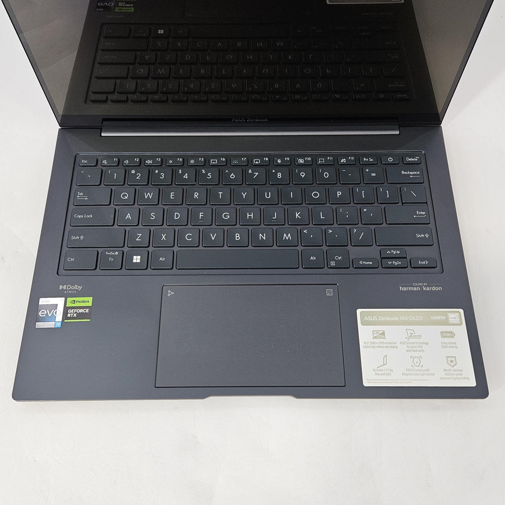 Zenbook 14X Black 2.6 GHz Intel Core i9 13th Gen. 32GB RAM 1TB Solid State Drive NVIDIA GeForce RTX 3050 4 GB