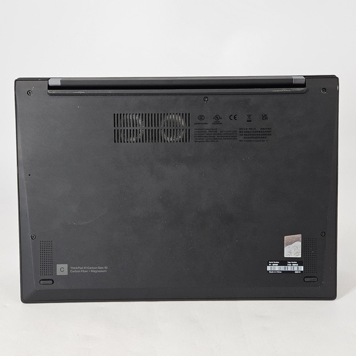Lenovo ThinkPad X1 Carbon Gen 10 14 Black 1.7 GHz Intel Core i5 12th Gen. 16GB RAM 512GB Solid State Drive