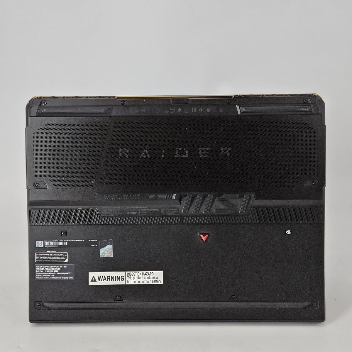 MSI Raider GE78 HX 17 Black 2.1 GHz Intel Core i7 14th Gen. 16GB RAM 1TB Solid State Drive 512GB Solid State Drive NVIDIA GeForce RTX 4070 8 GB