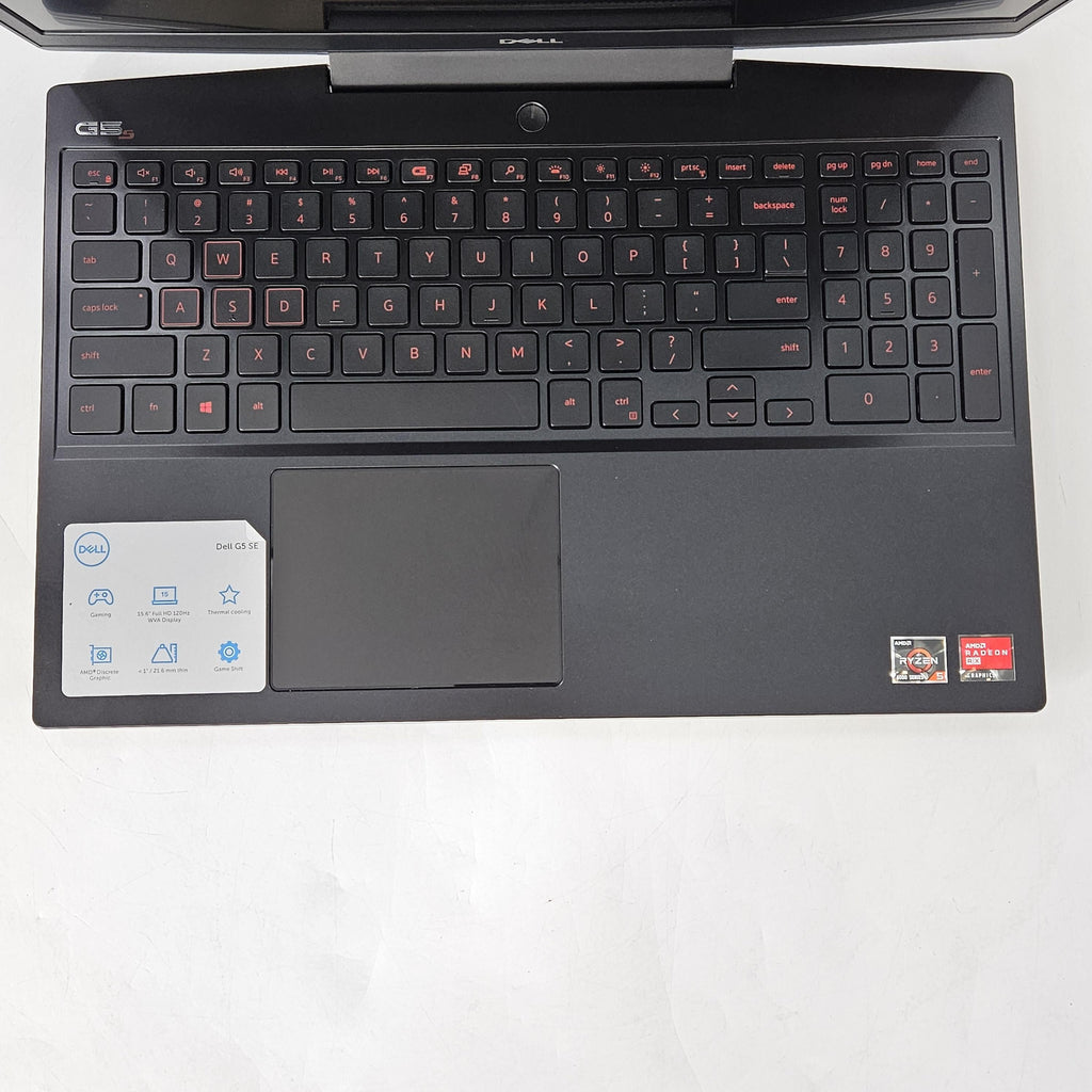 Dell G5 5505 SE 15.6 Gray 3.0 GHz AMD Ryzen 5 4600H 8GB RAM 256GB Solid State Drive AMD Radeon RX 5600M 6 GB