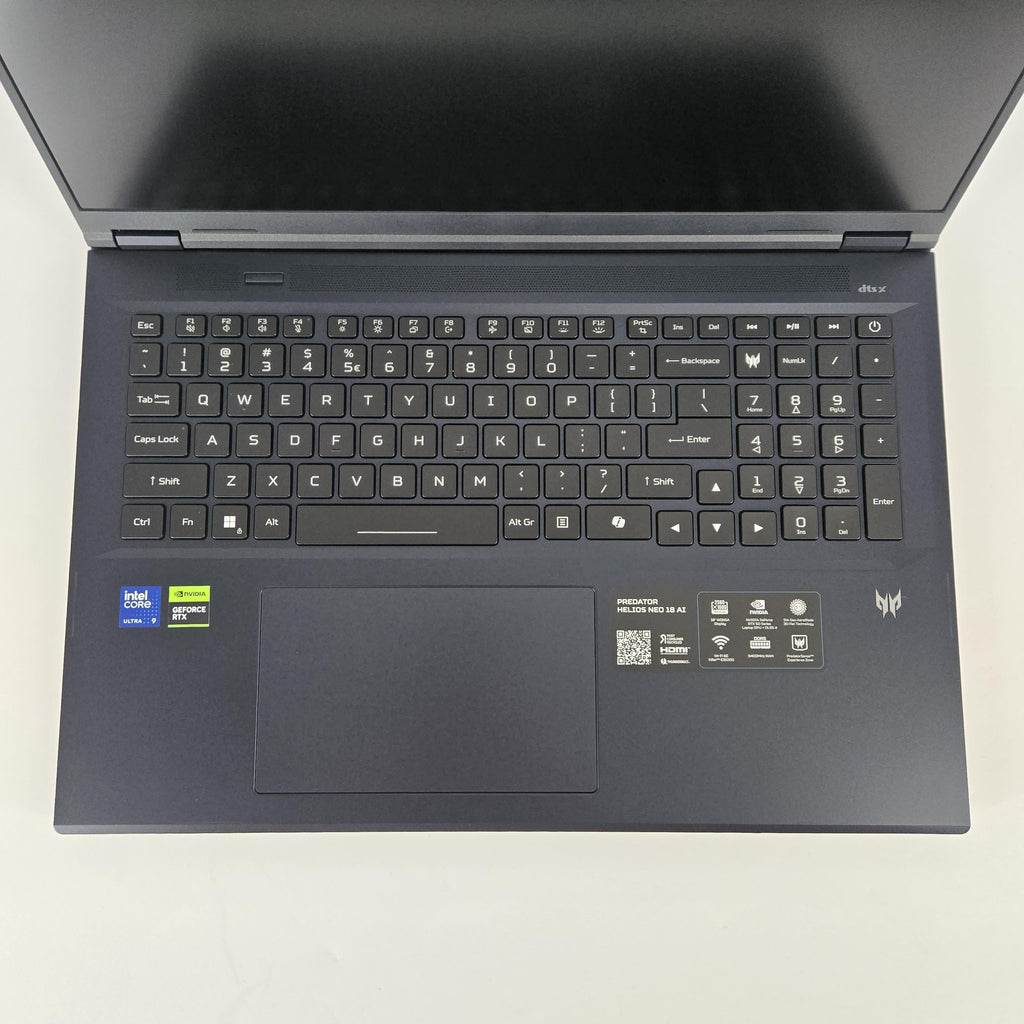 Acer Predator Helios Neo 18 AI 18 Blue 2.7 GHz Intel Core Ultra 9 Series 2 32GB RAM 1TB Solid State Drive 1TB Solid State Drive NVIDIA GeForce RTX 5070 Ti 12 GB