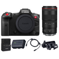 Canon EOS R5 C Mirrorless Camera w/ RF 100mm 2.8L Macro IS USM Lens