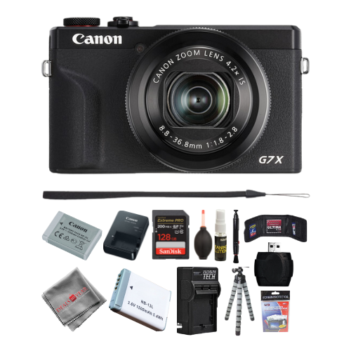 Canon PowerShot G7 X Mark III Digital Camera - Black - 128GB Accessory PKG