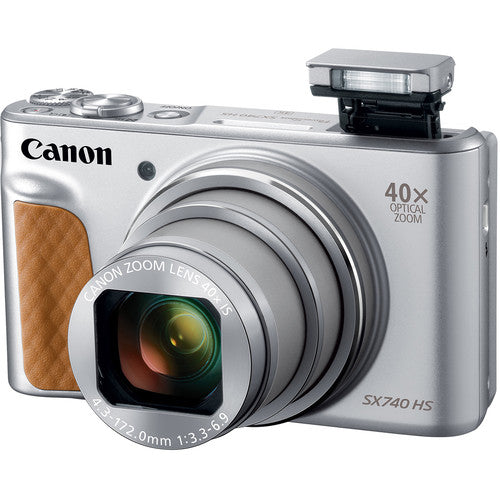 Canon PowerShot SX740 HS Digital Camera - Silver - 256GB Accessory PKG