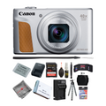 Canon PowerShot SX740 HS Digital Camera - Silver - 128GB Accessory PKG
