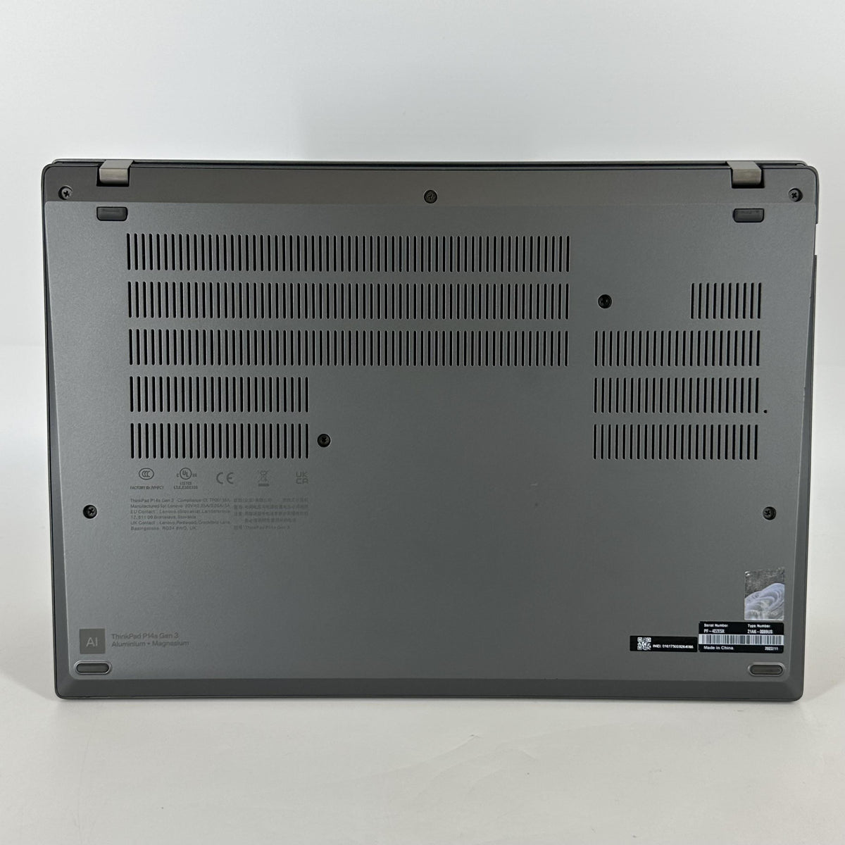 Lenovo ThinkPad P14s Gen 3 Storm Grey 2.1 GHz Intel Core i7 12th Gen. 16GB RAM 512GB Solid State Drive