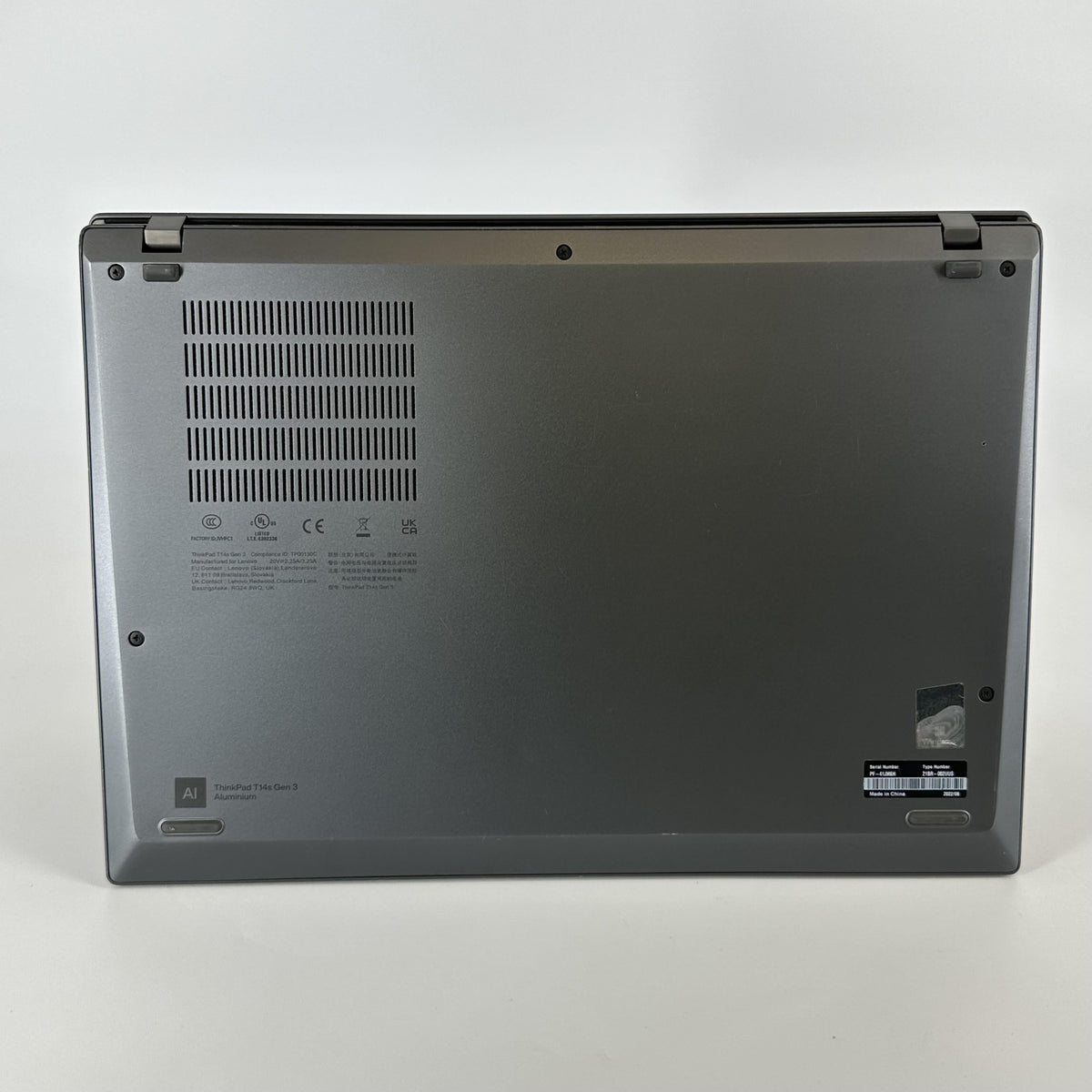 Lenovo ThinkPad T14s Gen 3 Gray 2.1 GHz Intel Core i7 12th Gen. 16GB RAM 512GB Solid State Drive