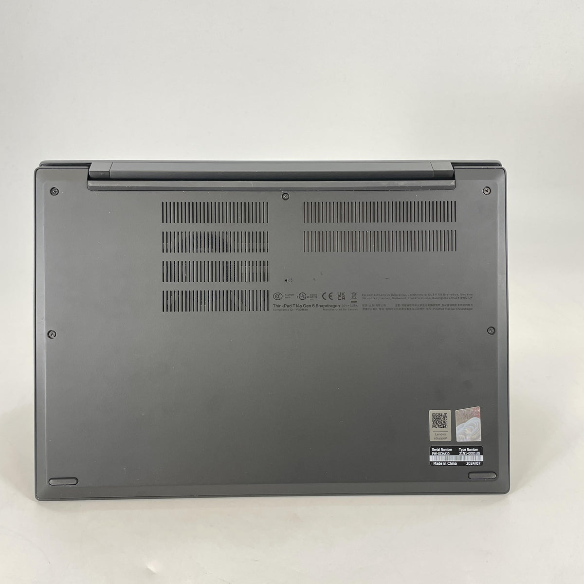 Lenovo ThinkPad T14s Gen 6 Black 3.4 GHz Qualcomm Snapdragon X Elite 32GB RAM 1TB Solid State Drive
