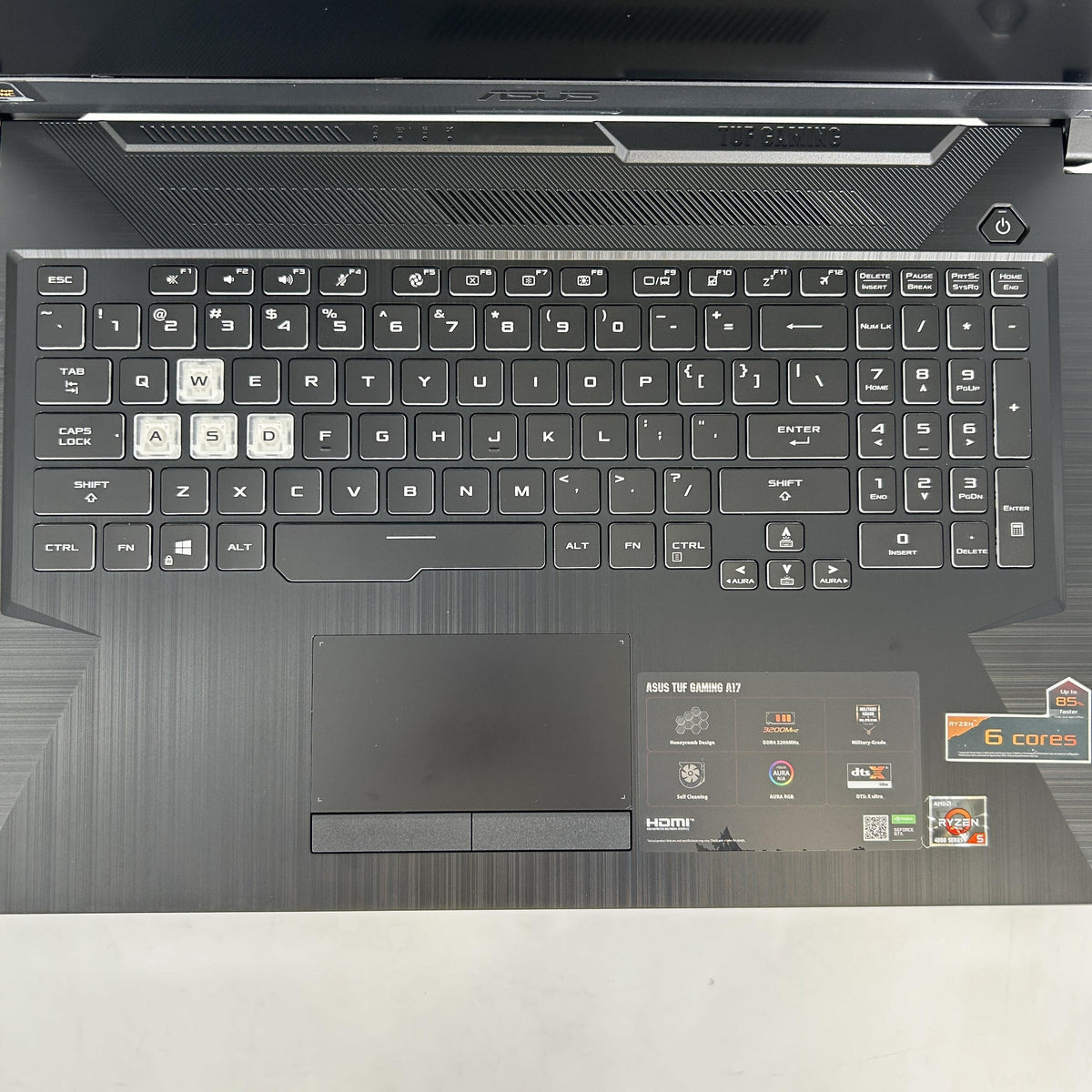 Asus TUF A17 17.3 Black 3.0 GHz AMD Ryzen 5 4600H 8GB RAM 512GB Solid State Drive NVIDIA GeForce GTX 1650 4 GB