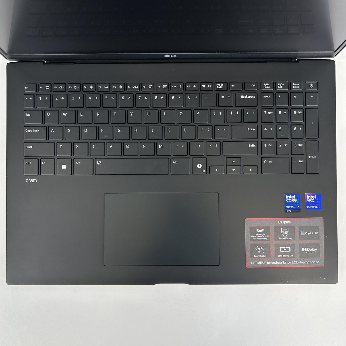 LG Gram 17 Black 2.2 GHz Intel Core Ultra 7 Series 2 32GB RAM 1TB Solid State Drive