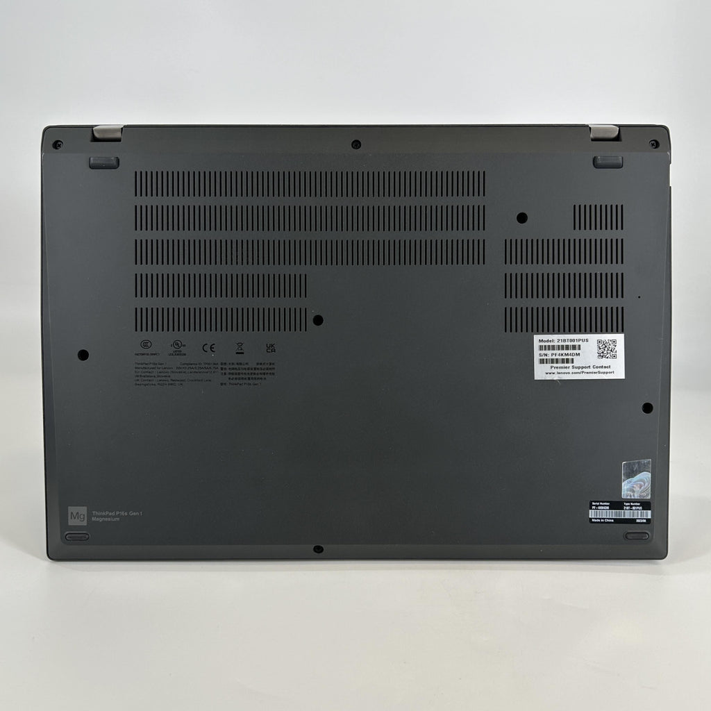 Lenovo ThinkPad P16s Gen 1 Black 2.1 GHz Intel Core i7 12th Gen. 16GB RAM 512GB Solid State Drive NVIDIA T550 4 GB