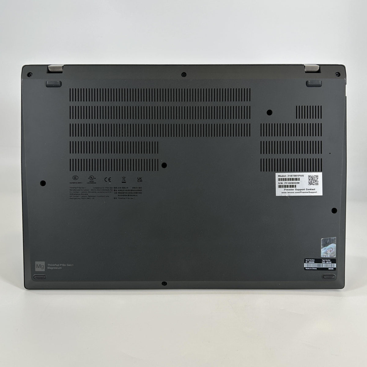 Lenovo ThinkPad P16s Gen 1 Black 2.1 GHz Intel Core i7 12th Gen. 16GB RAM 512GB Solid State Drive NVIDIA T550 4 GB