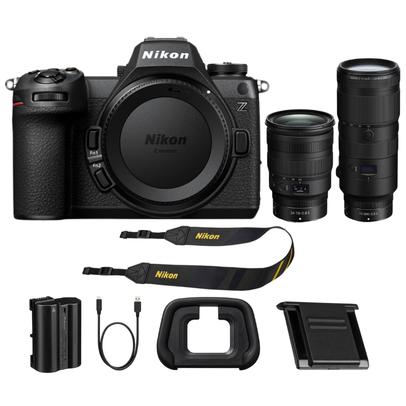 Nikon Z6 III Mirrorless Camera w/ Z 24-70mm f/2.8 S Lens + Z 70-200mm f/2.8 VR S Lens