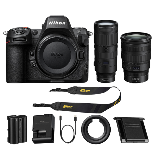 Nikon Z8 Mirrorless Camera with Z 24-70mm 2.8S and Z 70-200mm 2.8 VR S Lenses