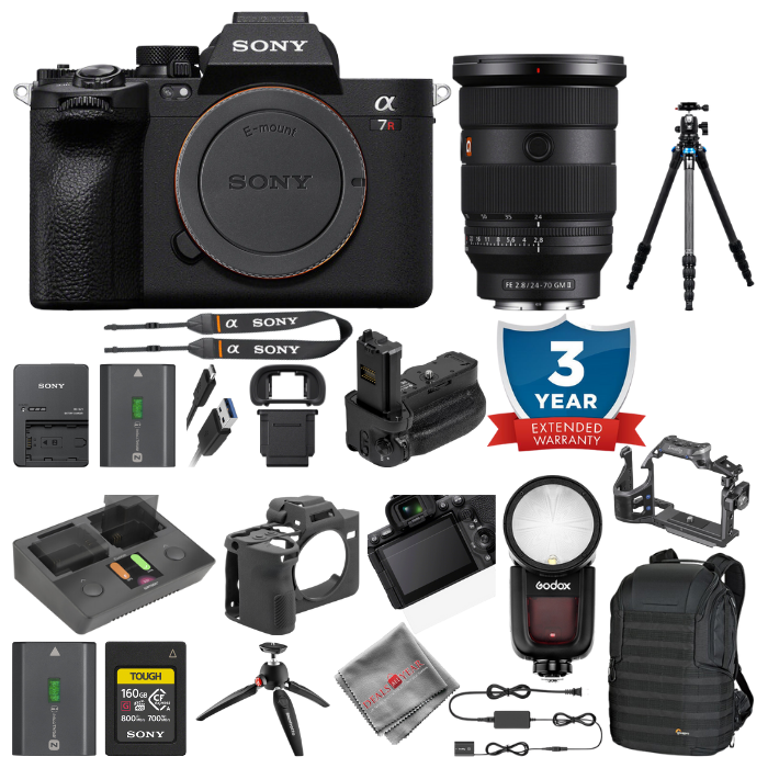 Sony a7R V Mirrorless Camera w/ 24-70mm GM II Lens - PRO Accessory Package - 3Yr Extended Warranty