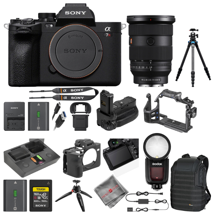 Sony a7R V Mirrorless Camera w/ 24-70mm GM II Lens - PRO Accessory Package