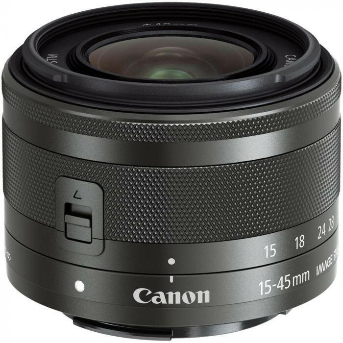 Canon 15-45mm f/3.5-6.3 EF-M IS STM Lens (Graphite)