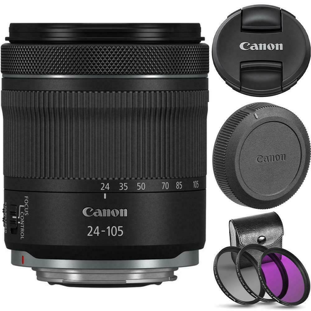 Canon RF 24-105mm f/4-7.1 IS STM Lens + 3pc 67mm Filter Kit