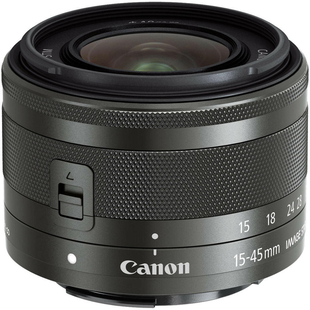 Canon 15-45mm f/3.5-6.3 EF-M IS STM Lens (Graphite)