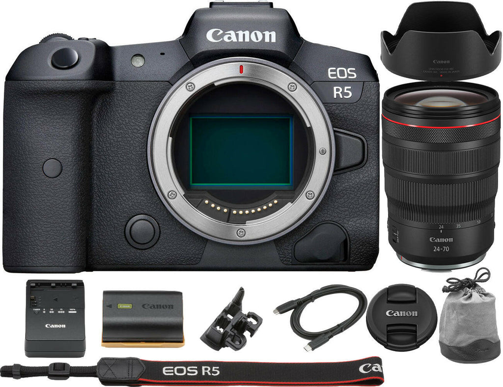 Canon EOS R5 Mirrorless Digital Camera with RF 24-70mm f/2.8L IS USM Lens