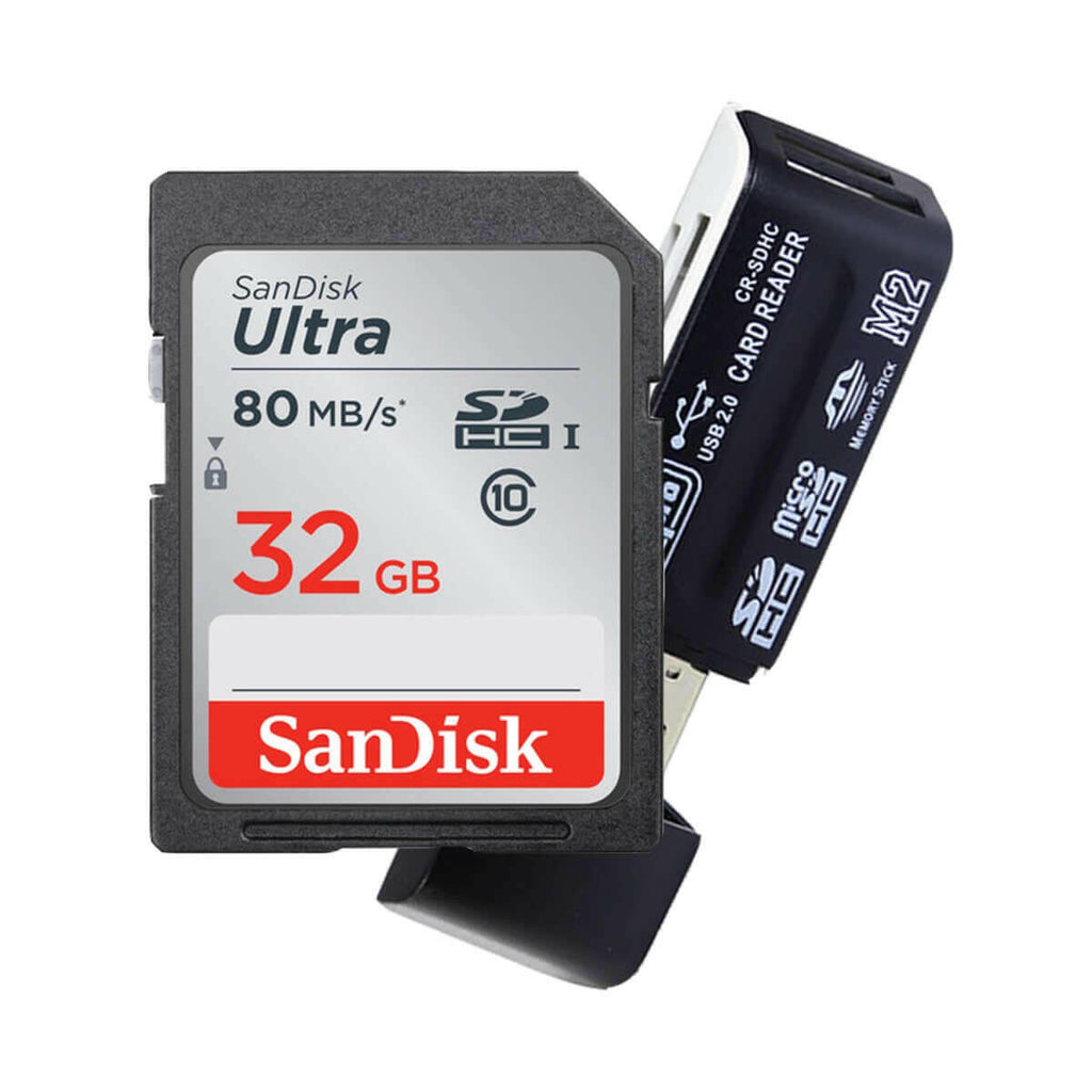 32GB Memory Card & Card Reader