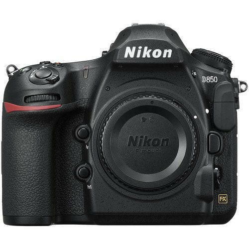 Nikon D850 DSLR Camera + 4 Lens Kit: 18-55mm VR + 70-300 mm + 64GB Kit